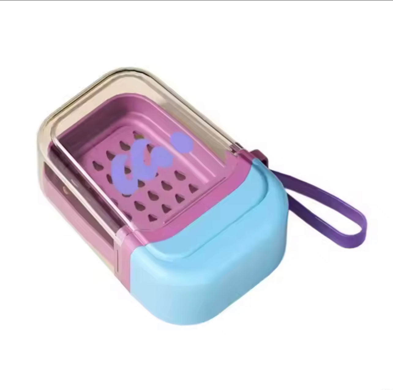 Portable Travel Soap Case with Leakproof Lid & Silicone Handle – Compact Storage for Shampoo & Soap Bars | Bathroom & Travel Essential