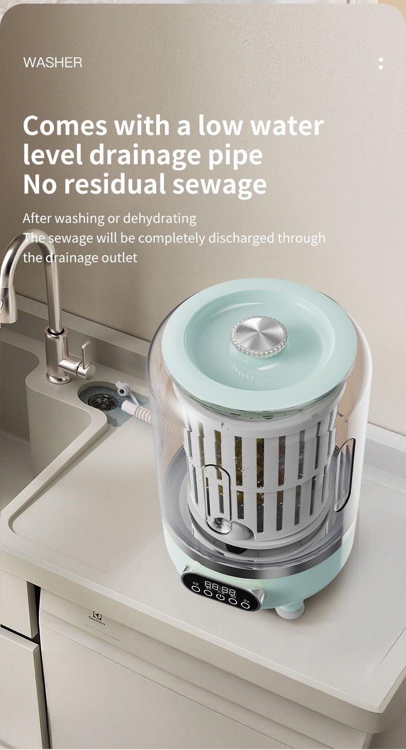 3L Mini Washing Machine with Dryer – Portable, Powerful & Space-Saving Laundry Solution