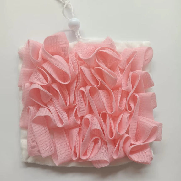 Portable Double-Sided Sponge Bath Scrubber – 2-in-1 Exfoliating Body Brush with Soap for Deep Skin Care | ZubaPods Africa