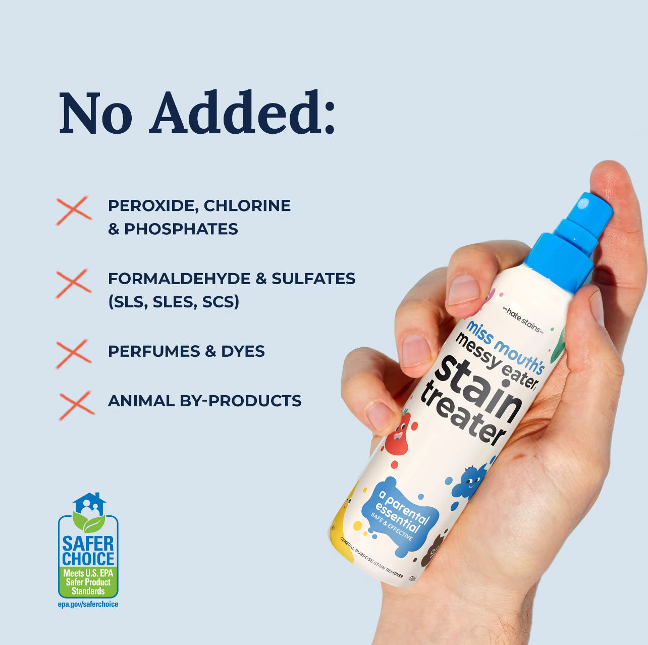 Zubapods Stain Remover – Fast & Safe Stain Treater for any Clothes (120ml)