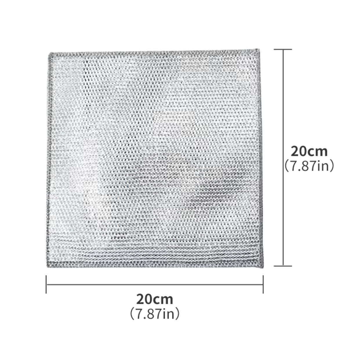 Silver Wire Dish Washing Rag – Multipurpose Non-Scratch Cleaning Cloths for Kitchen, Dishes & Home Use - 3 Pieces ZubaPods