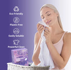 Lavender Scent Laundry Sheets – 40 Sheets (Fresh & Calming) ZubaPods