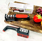 4-in-1 Knife & Scissors Sharpener – Household Manual Fast Sharpening Tool