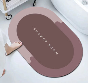 Crystal Velvet Quick-Dry Bathroom & Kitchen Floor Mat – Non-Slip, Water-Absorbing, Oil-Proof, Soft Foot Pad | ZubaPods Africa
