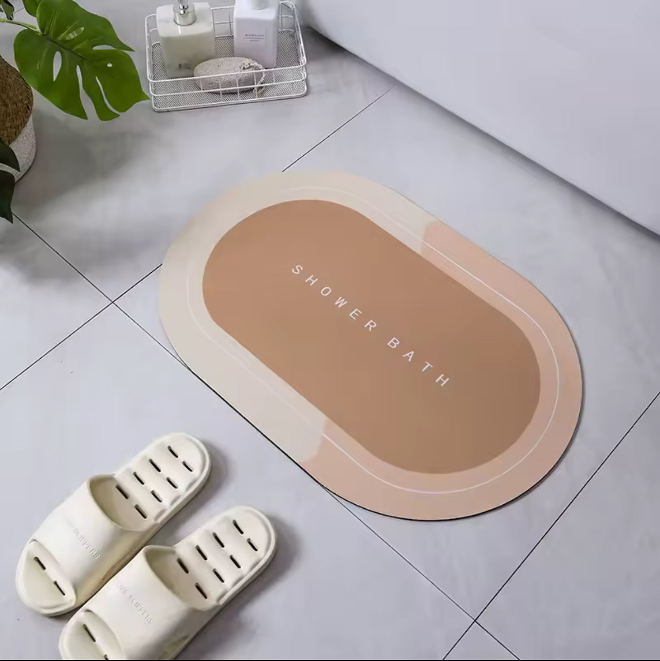 Crystal Velvet Quick-Dry Bathroom & Kitchen Floor Mat – Non-Slip, Water-Absorbing, Oil-Proof, Soft Foot Pad | ZubaPods Africa