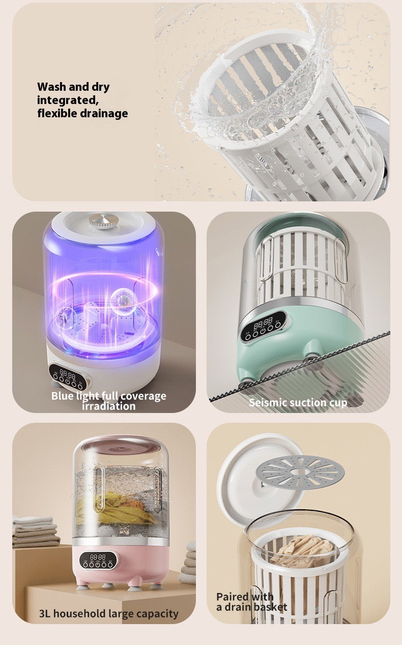 3L Mini Washing Machine with Dryer – Portable, Powerful & Space-Saving Laundry Solution