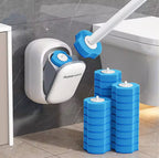 Joybos Wall Mounted Toilet Bowl Brush with Holder – Disposable Sponge Head, Long Handle Bathroom Cleaner Set