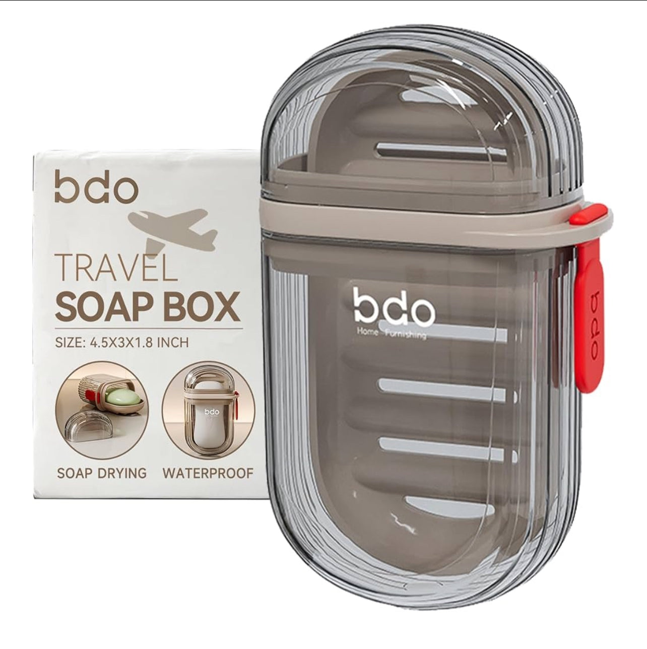 Travel Portable Soap Case – Waterproof & Leakproof Sealed Soap Box with Lid for Home, Gym & Travel