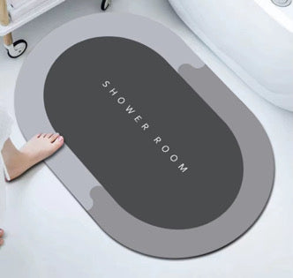 Crystal Velvet Quick-Dry Bathroom & Kitchen Floor Mat – Non-Slip, Water-Absorbing, Oil-Proof, Soft Foot Pad | ZubaPods Africa
