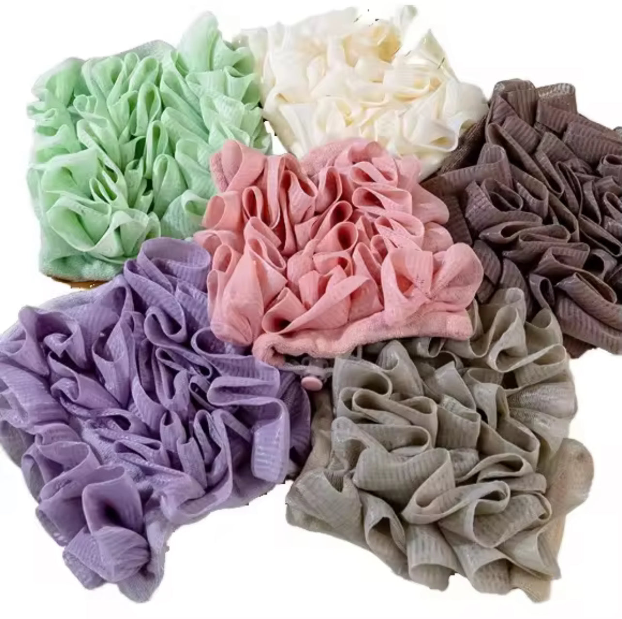 Portable Double-Sided Sponge Bath Scrubber – 2-in-1 Exfoliating Body Brush with Soap for Deep Skin Care | ZubaPods Africa