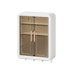 Wall-Mounted Bathroom Storage Cabinet with Magnetic Door