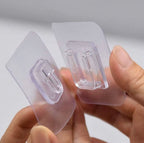 Transparent Adhesive Wall Hooks – 10 Pairs | No-Drill Hooks