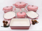 High-Quality Cast Iron Dutch Oven Set – Eco-Friendly Enamel Non-Stick Cookware for Home Cooking (Pre-Order, 4–6 Weeks Delivery)