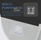 Transparent Adhesive Wall Hooks – 10 Pairs | No-Drill Hooks