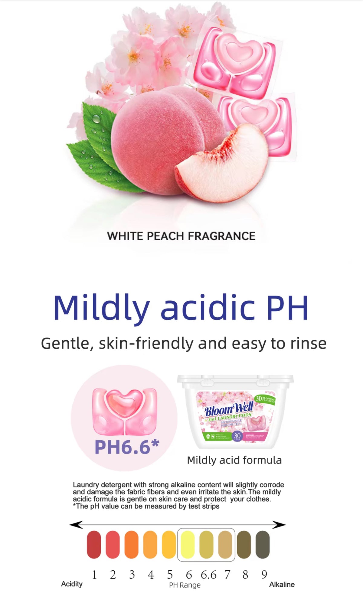 ZubaPods 3 in 1 LAUNDRY PODS Pink Peach Fragrance - 10g (30 pieces) ZubaPods Africa