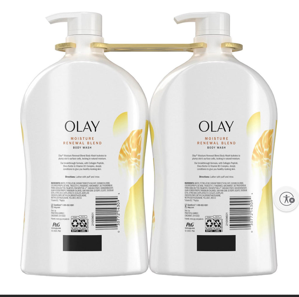 Olay Moisture Renewal Blend Body Wash, 2 pk./35 fl. oz.