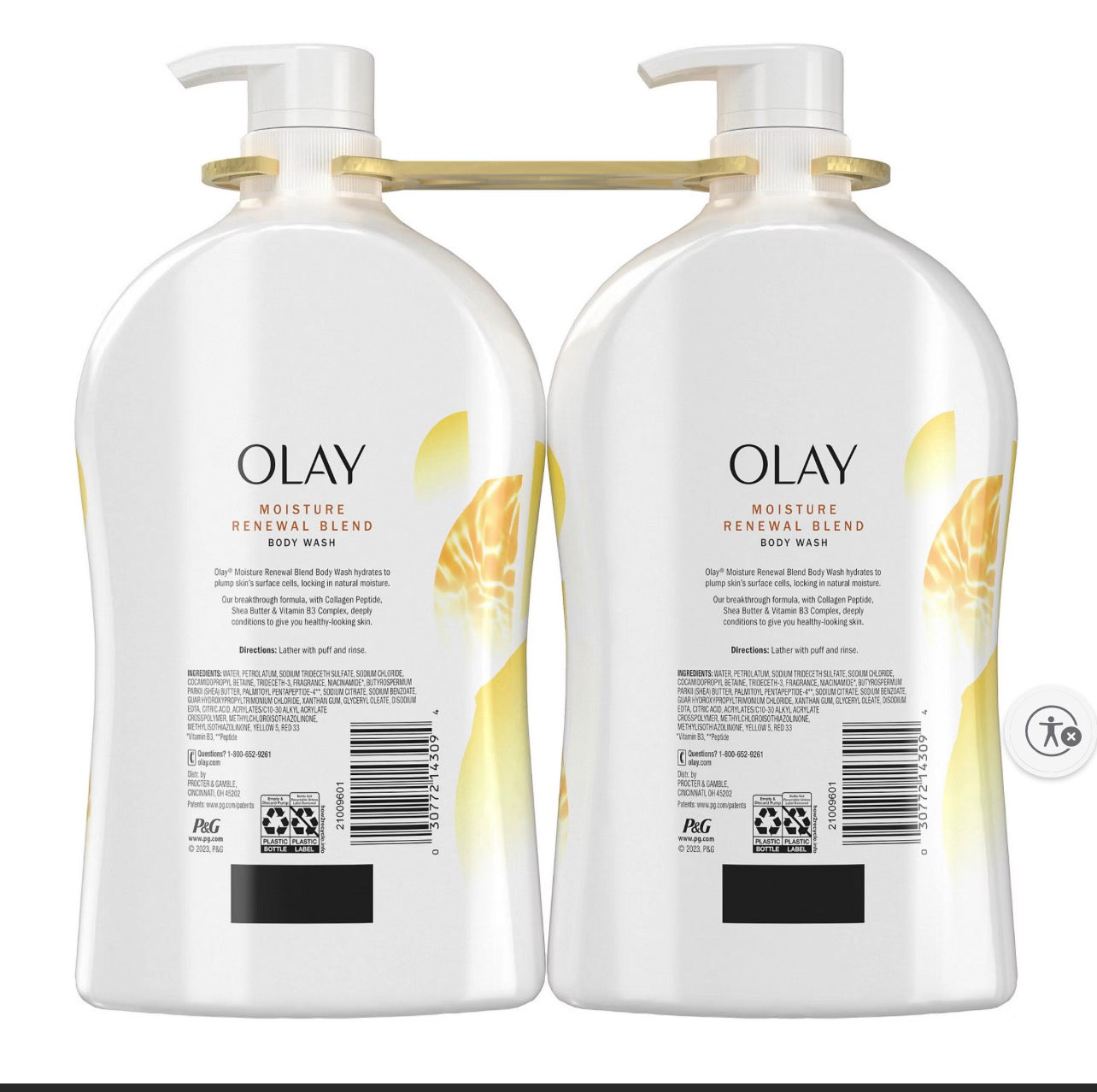 Olay Moisture Renewal Blend Body Wash, 2 pk./35 fl. oz.