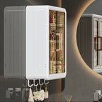 Wall-Mounted Bathroom Storage Cabinet with Magnetic Door