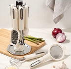 7-Piece Multifunctional Kitchen Gadget Set with Storage Rack