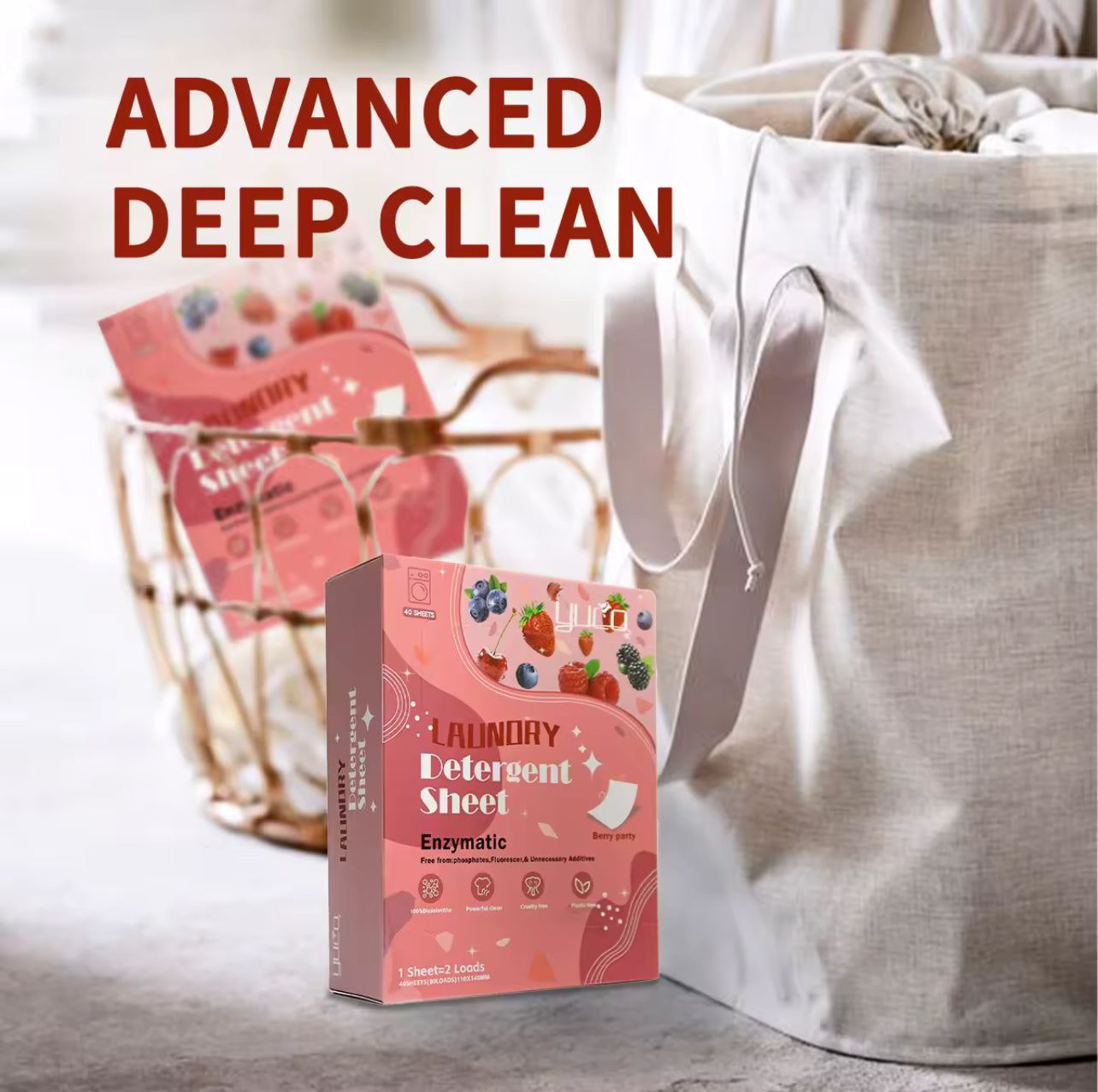 Berry Party Scent Laundry Sheets – 40 Sheets (Fruity & Fun)