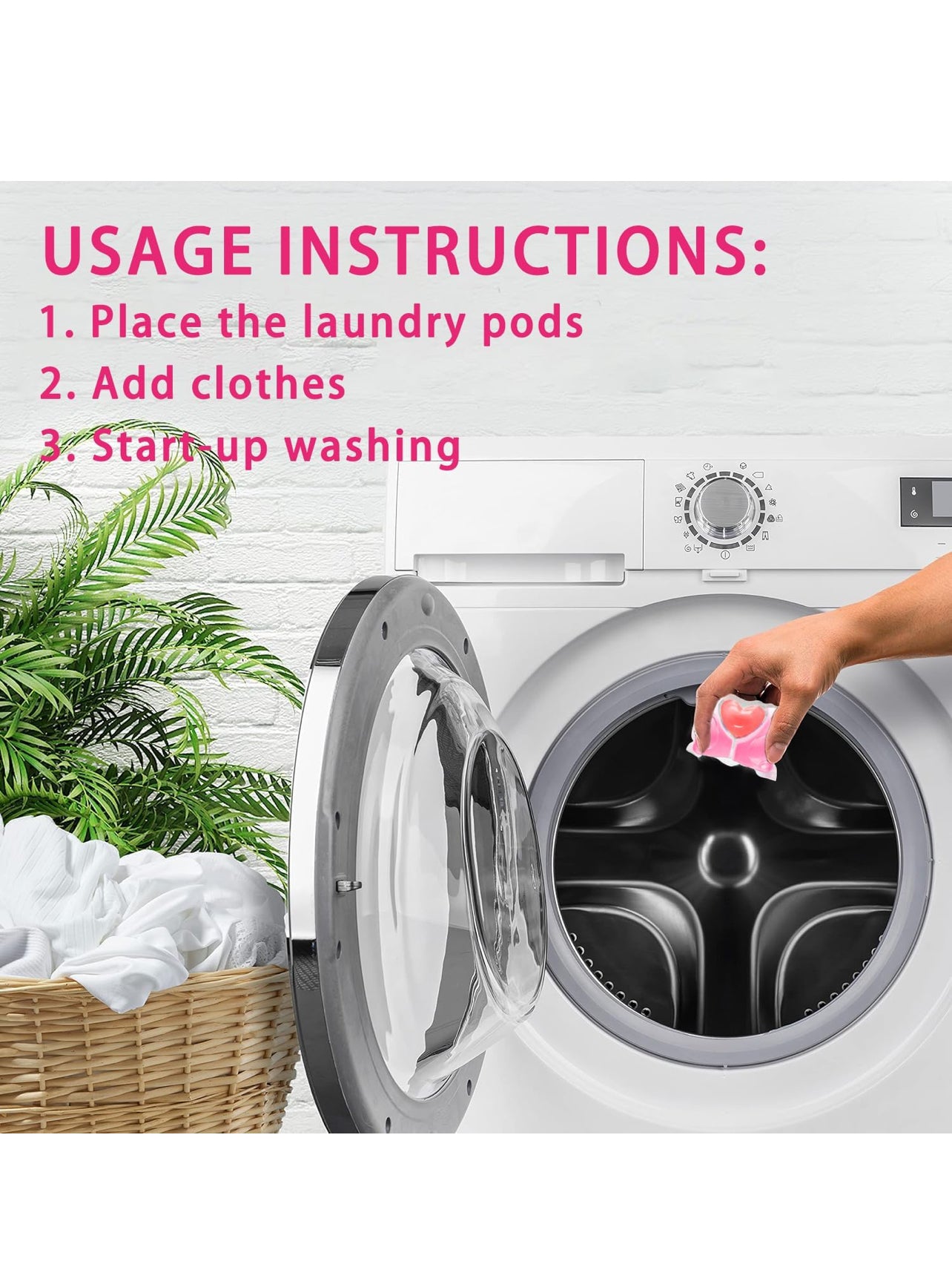 ZubaPods 3 in 1 LAUNDRY PODS Pink Peach Fragrance - 10g (30 pieces)