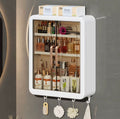 Wall-Mounted Bathroom Storage Cabinet with Magnetic Door