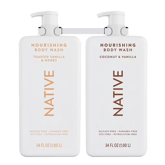 Native Vanilla Vibe Nourishing Body Wash, 2 pk./68 fl. oz