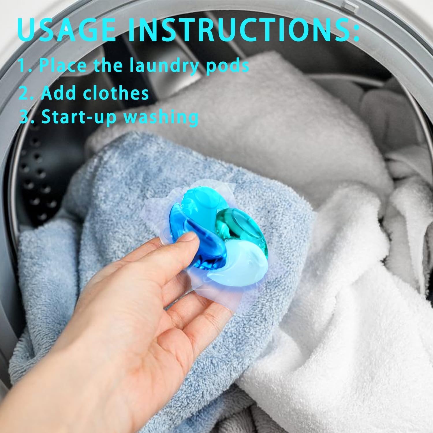 ZubaPods 4 in 1 Color Protection LAUNDRY PODS Lavender Fragrance - 720g (60 Capsules)