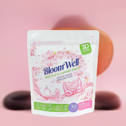 ZubaPods 3 in 1 LAUNDRY PODS Pink Peach Fragrance - 10g (30 pieces)