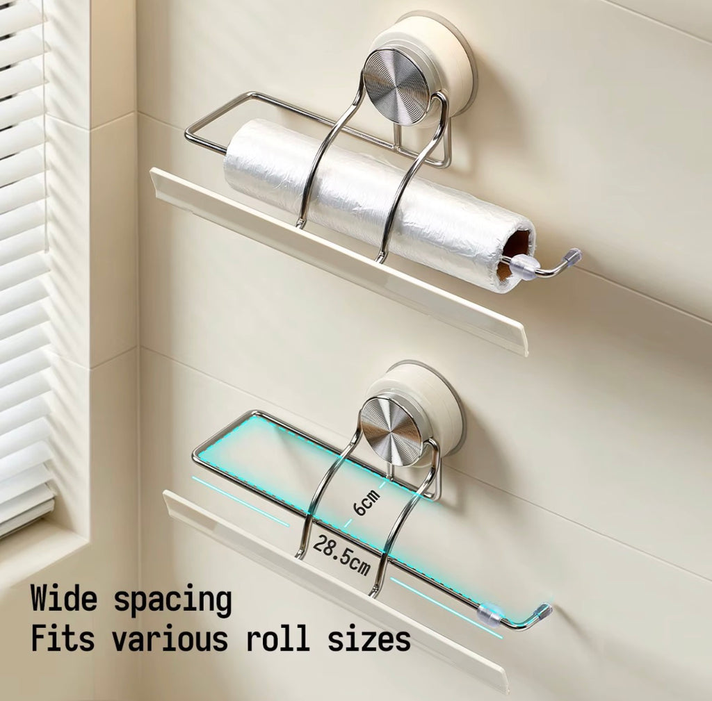 Luxury no-drill kitchen paper towel holder features