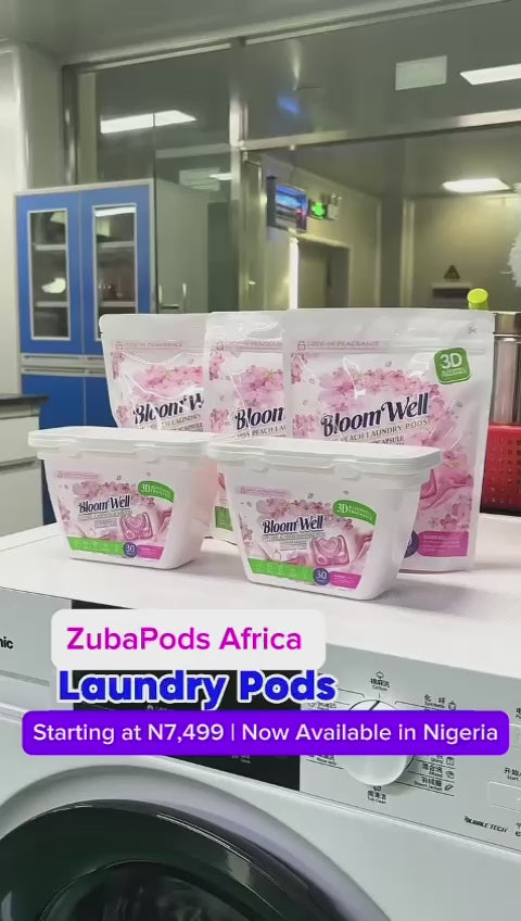 ZubaPods 3 in 1 LAUNDRY PODS Pink Peach Fragrance - 10g (30 pieces)