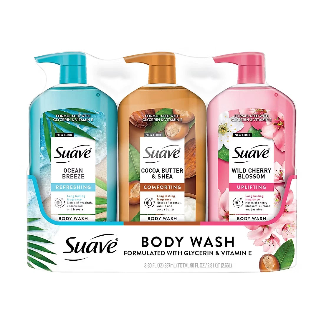 Suave Moisturizing Body Wash Variety Pack, 3 pk./ 30 oz.