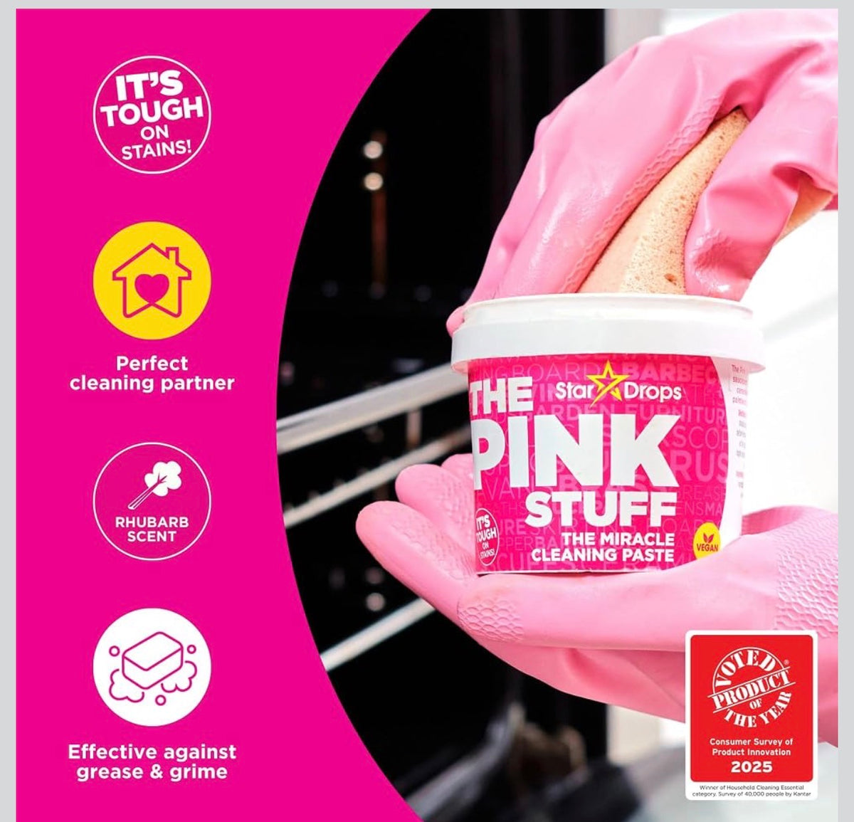 The Pink Stuff cleaning paste for grease and grime