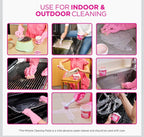 The Pink Stuff cleaning paste before and after cookware cleaning