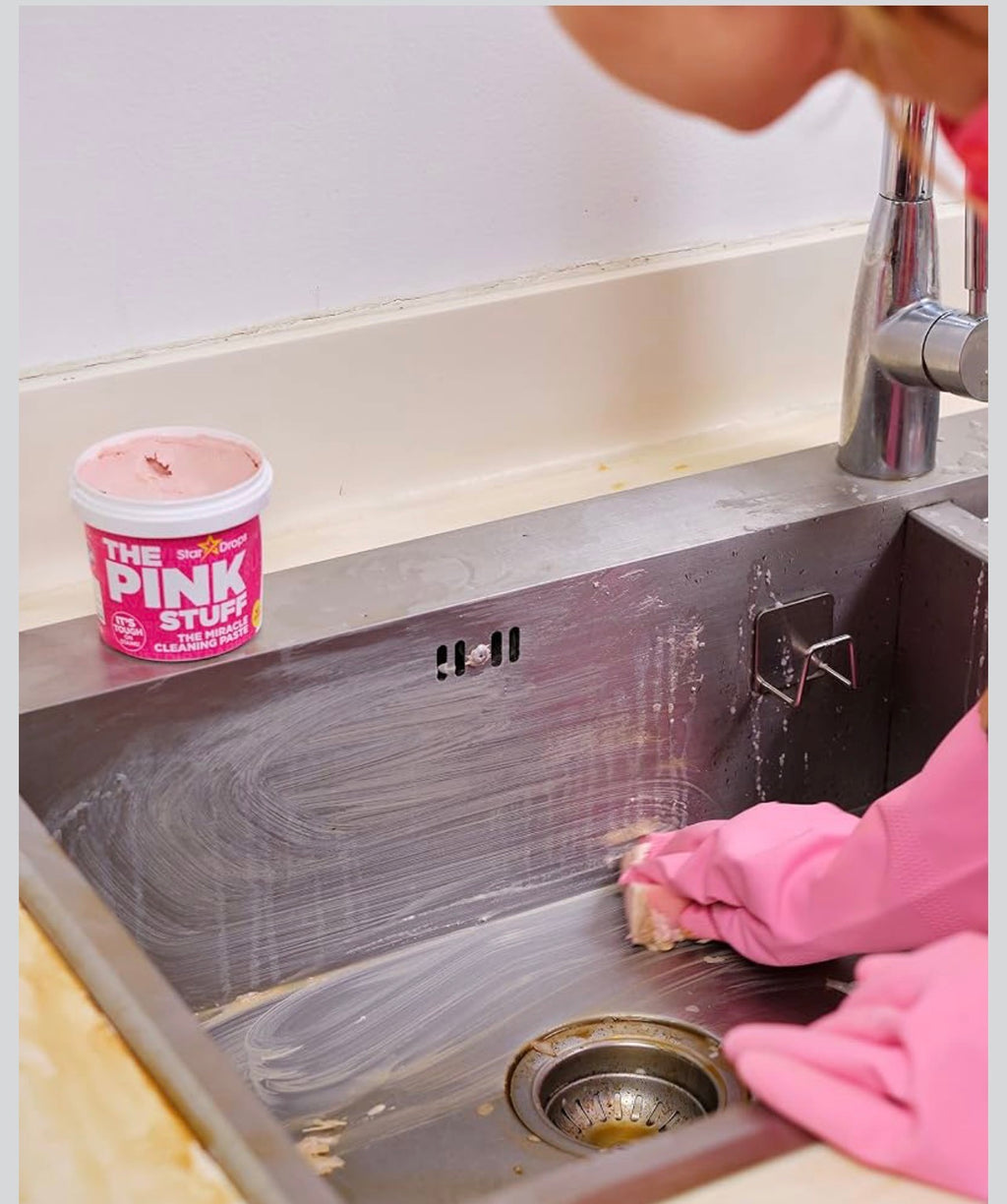 The Pink Stuff Miracle Cleaning Paste indoor and outdoor cleaning uses