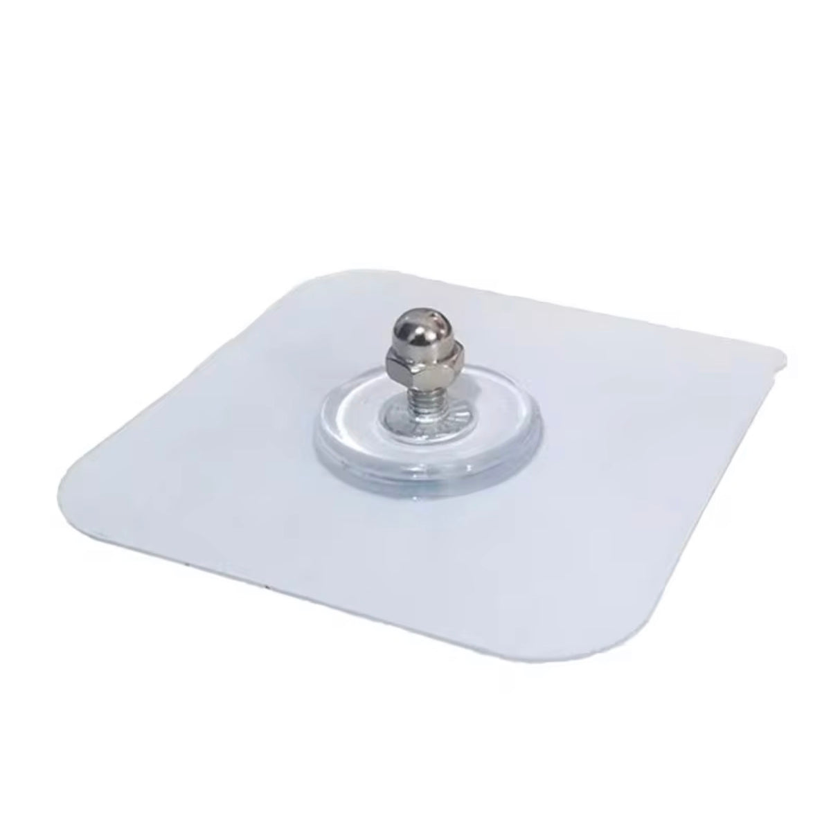 Transparent self adhesive screw hook wall mount
