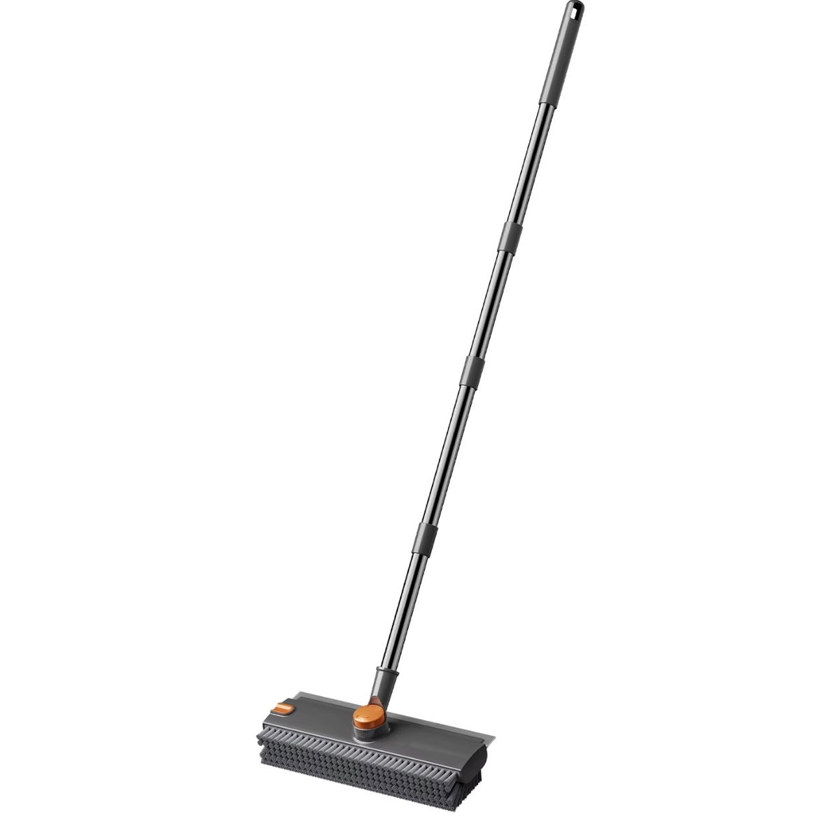 Full length adjustable floor scrubber brush with long handle