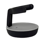 Sink cleaning brush countertop holder and drip tray
