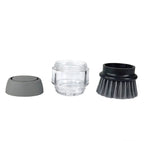 Soap dispensing cleaning brush detachable components